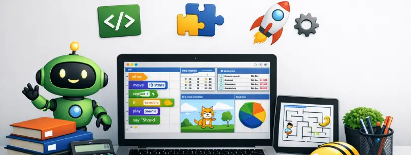 Temel programlama kavramlarını günlük hayattan örneklerle ve çocukların anlayabileceği pedagojik yaklaşımla anlatıyor. 